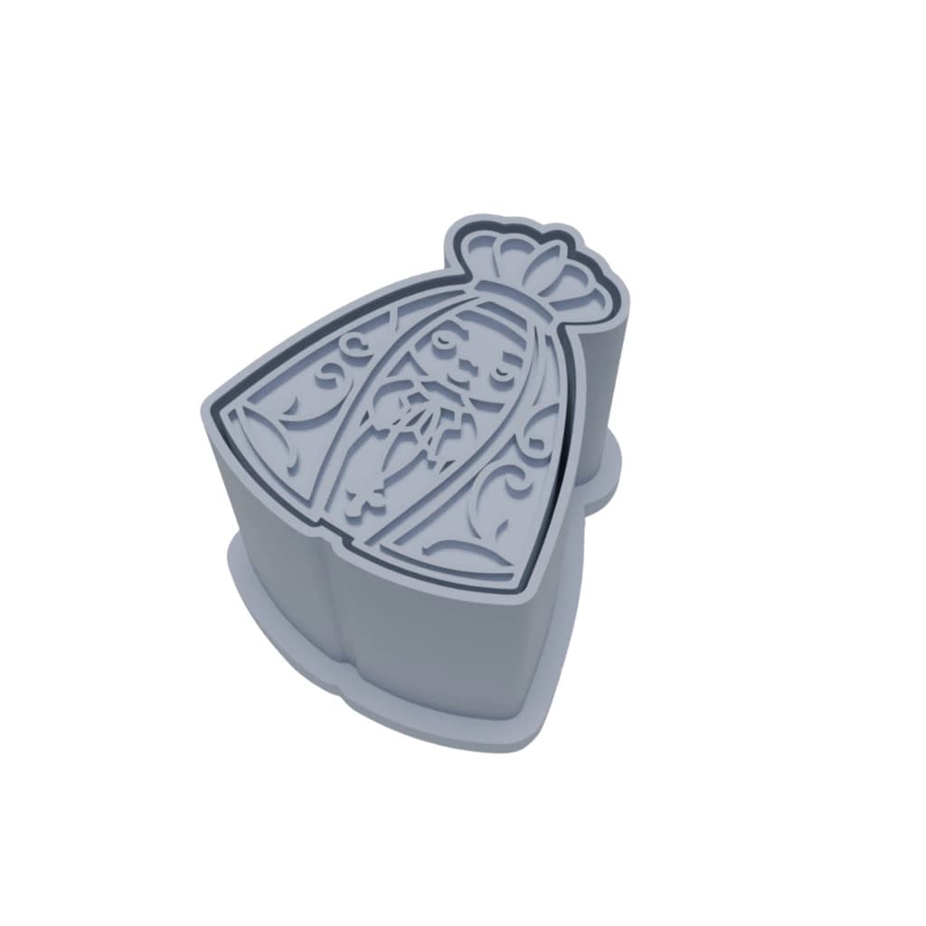 Ejetor Modelador Para Doces NOSSA SENHORA Brigadeiros Docinhos Massa Biscuit Biscoito Resistente Massinha Modelar Pasta 