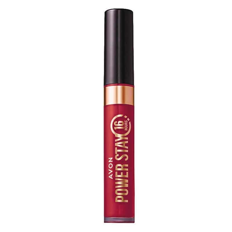 Batom Liquido Matte Avon Power Stay 6ml - Vermelho Escarlate