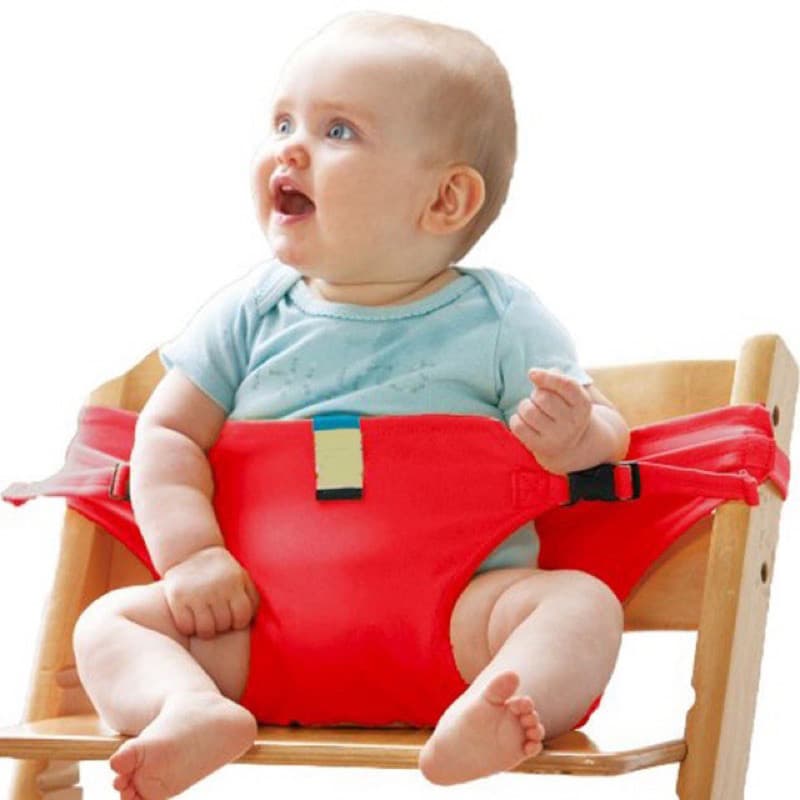 Assento De Bebê Portátil Cadeira De Alimentação E Cinto De Segurança