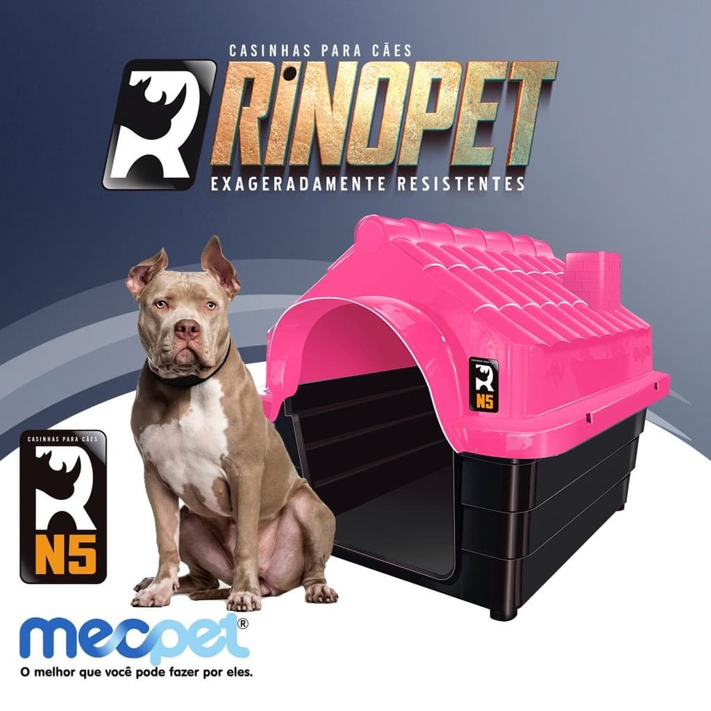 Casa Casinha Em Plástico Para Cachorros Pets N5 MECPET
