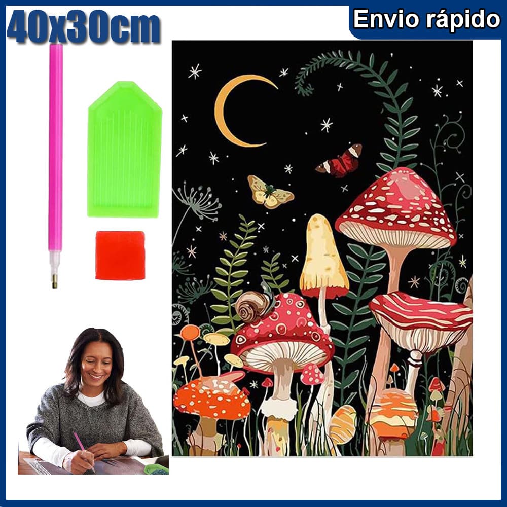 40x30cm Aspargos Pintura Diamante 5D Pintura de Diamante Conjunto De Pintura Com Diamante Para Adultos Redondos