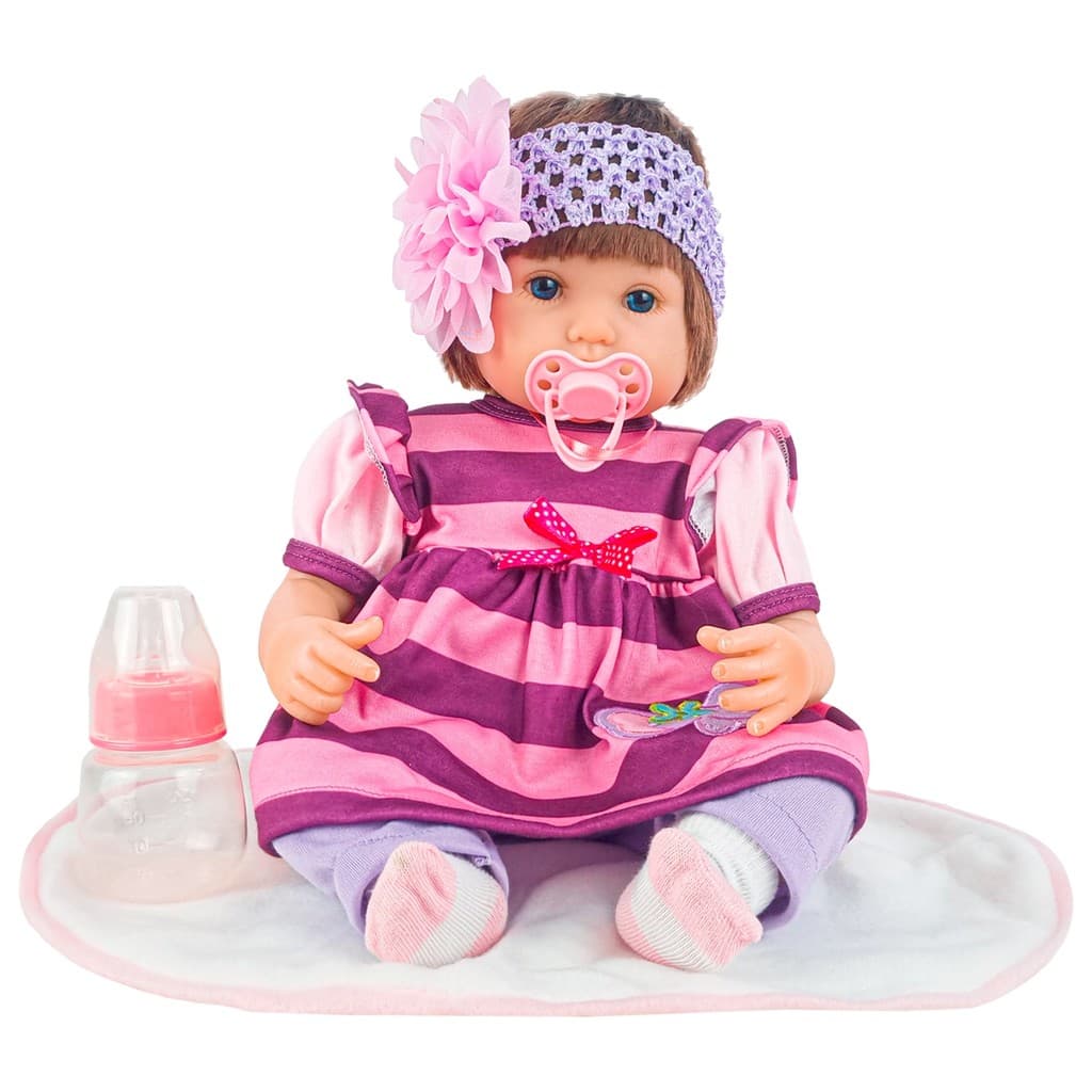 Boneca Bebê Reborn Realista Em Vinil Articulada 1,2 Kg 41 Cm - Fênix Brinquedos