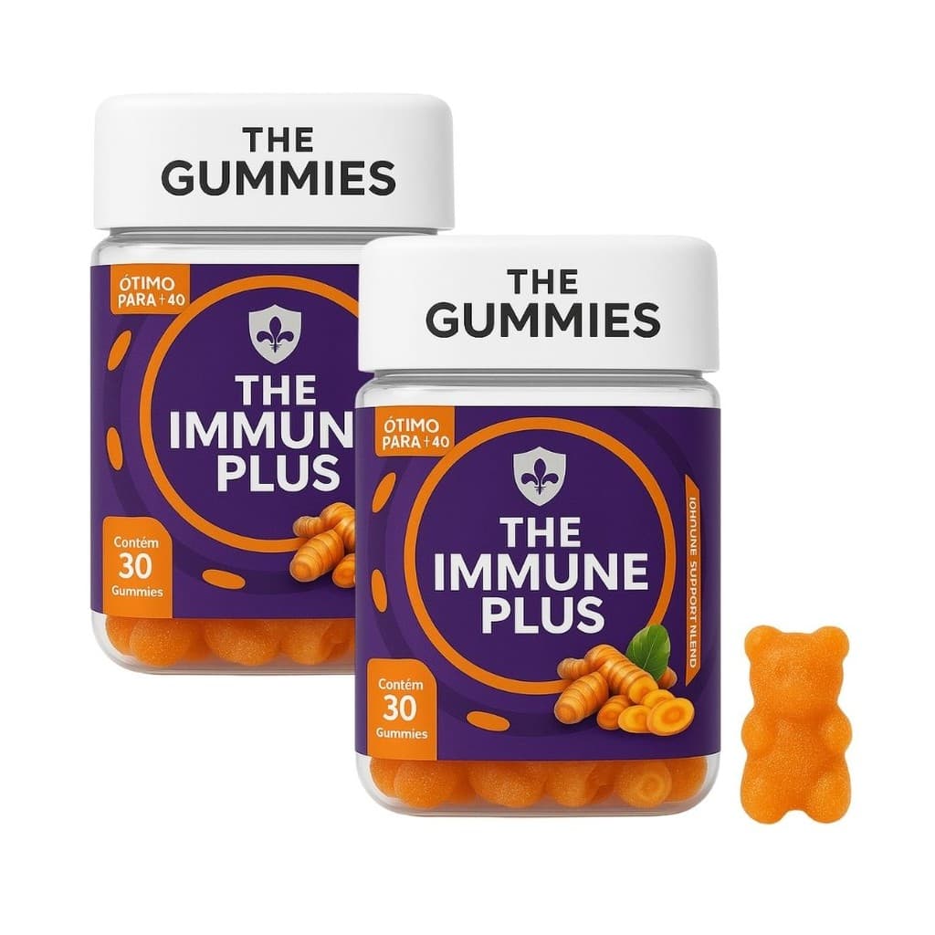 Suplemento Imunológico Gummy +40 com Zinco Vitamina C 60 Un