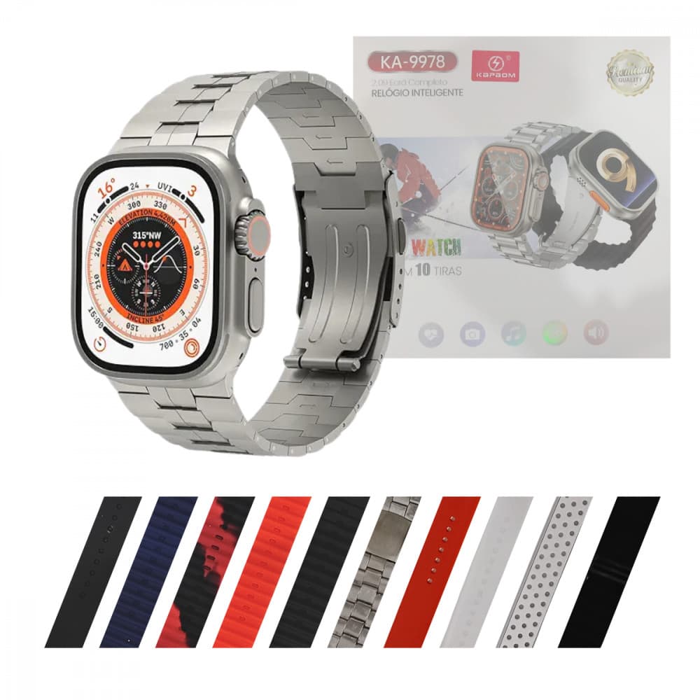 Smartwatch Série 9 Relógio Ultra Smart Watch Esportivo Sem Fio Relógio Inteligente 49mm