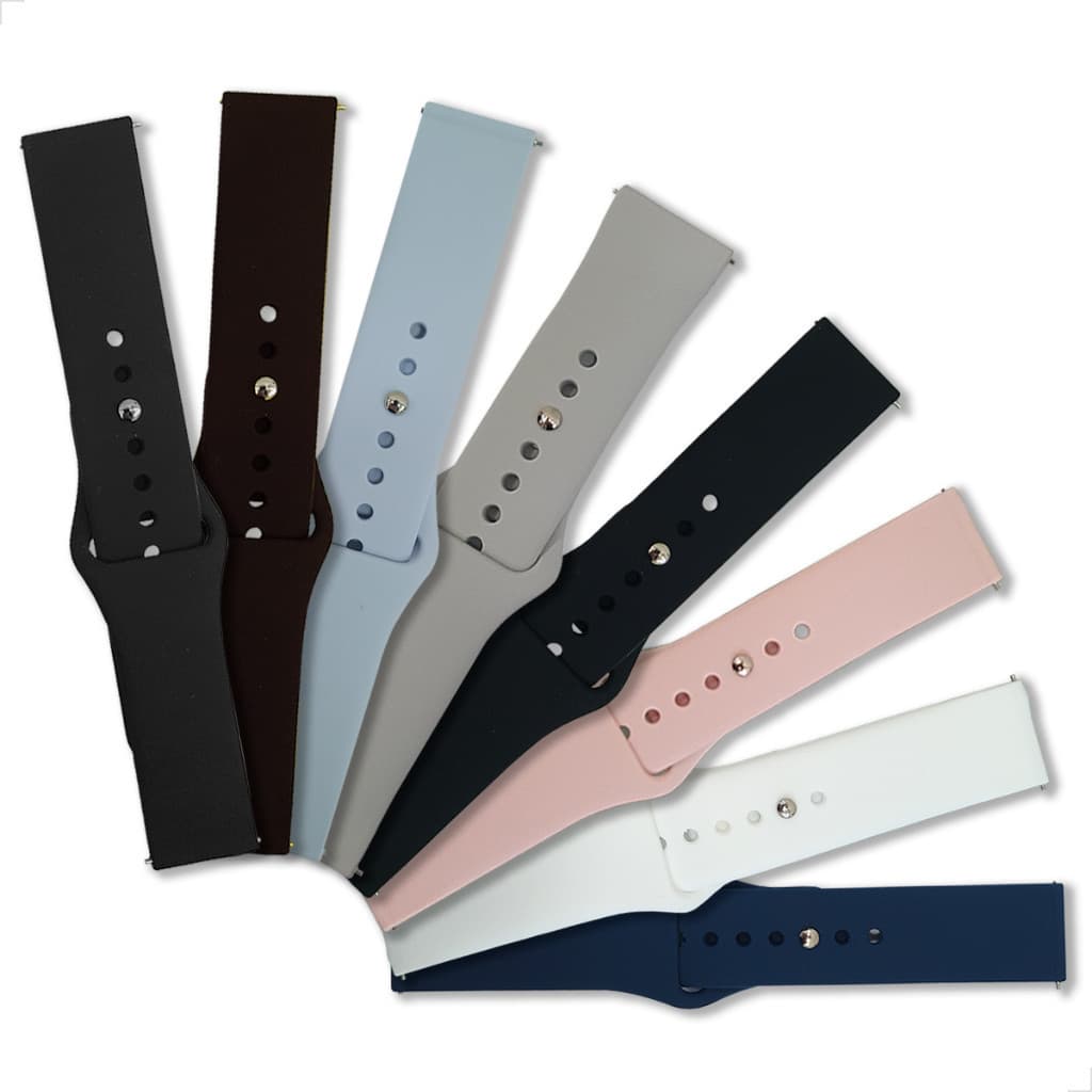 3 Pulseiras 20 / 22mm Silicone normal Premium Para Smartwatch Relógio Inteligente [Envio HOJE]
