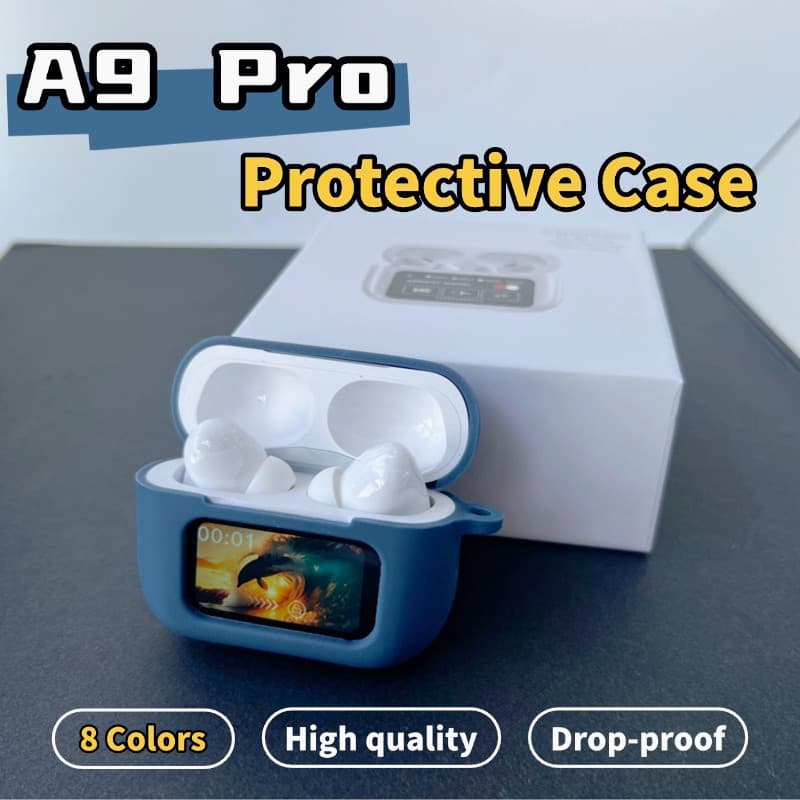 Capa De Fones De Ouvido Sillicon Para A9 Pro Protetora De TPU De Alta Qualidade Anti-Abrasão À Prova De Queda Com Mosque