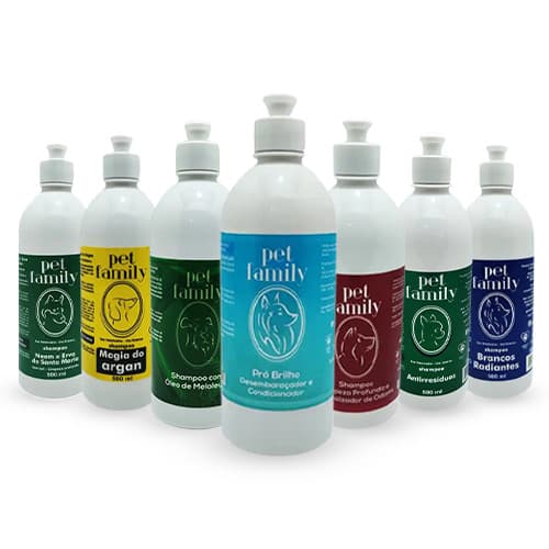 Shampoo Para Pet Diferentes Tratamentos Para Cães E Gatos 500ml Pet Family