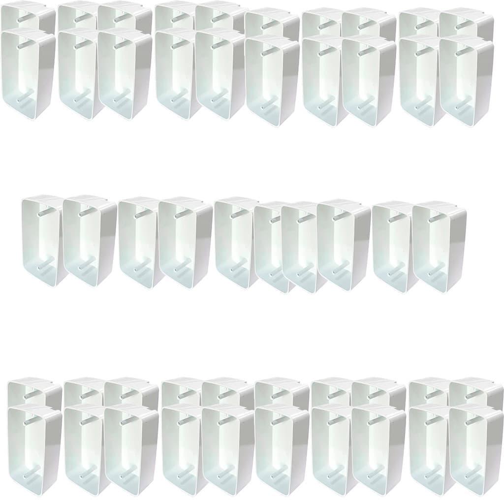 KIT ATACADO 50 CAIXAS SOBREPOR 4X2 BRANCA VENTILADOR RASA