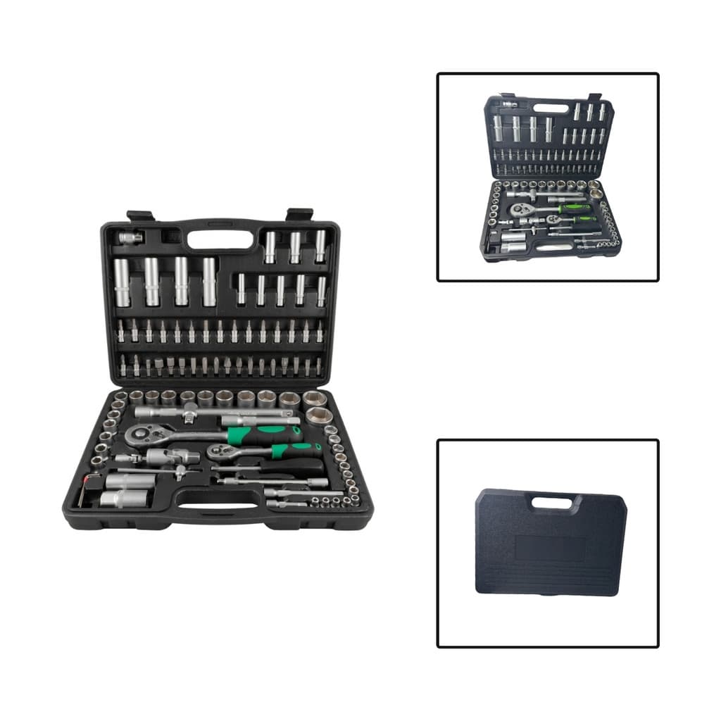 Jogo Soquetes Chave Catraca Enc 1/4" e 1/2" 94 Peças