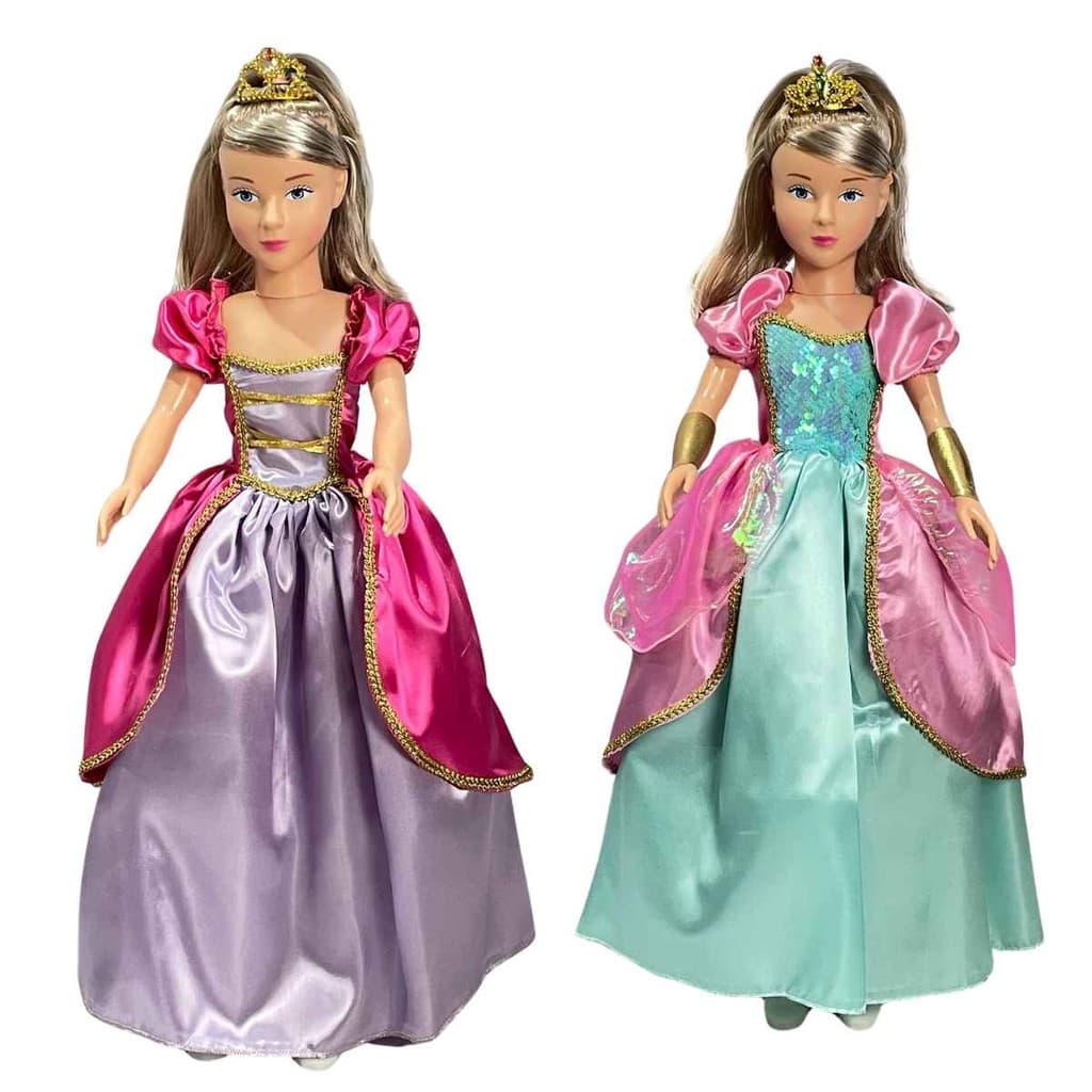 Boneca Gigante Isabelly Princesa Articulada 80cm, Brink Model, Presente Crianças +3 Anos