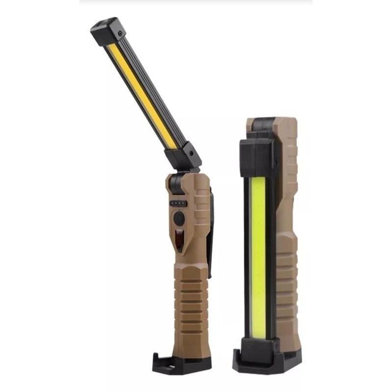 Lanterna LED Recarregável Magnética Base Mesa Resistente à Poeira e Respingos Mecânico Eletricista H3770