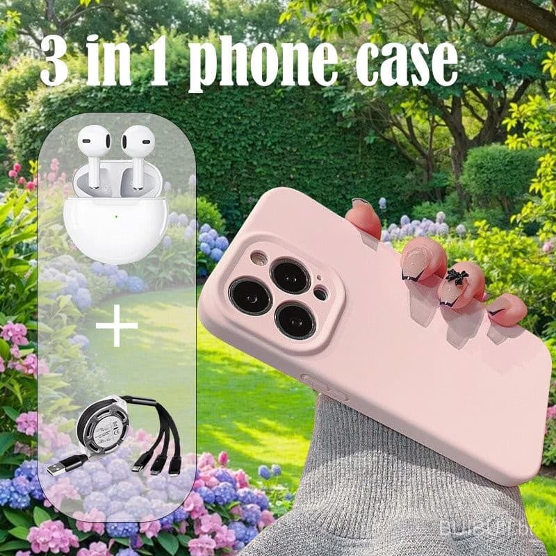 Capa Protetora para Celular 3 em 1, Capa Protetora Adequada para iPhone Celular 0031 3KIS