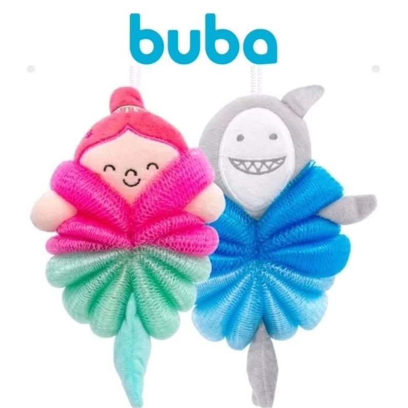 Esponja Banho Infantil Bebe Macio Brinquedo Banheira Bucha Colorida Macia Amigos Marinhos Buba