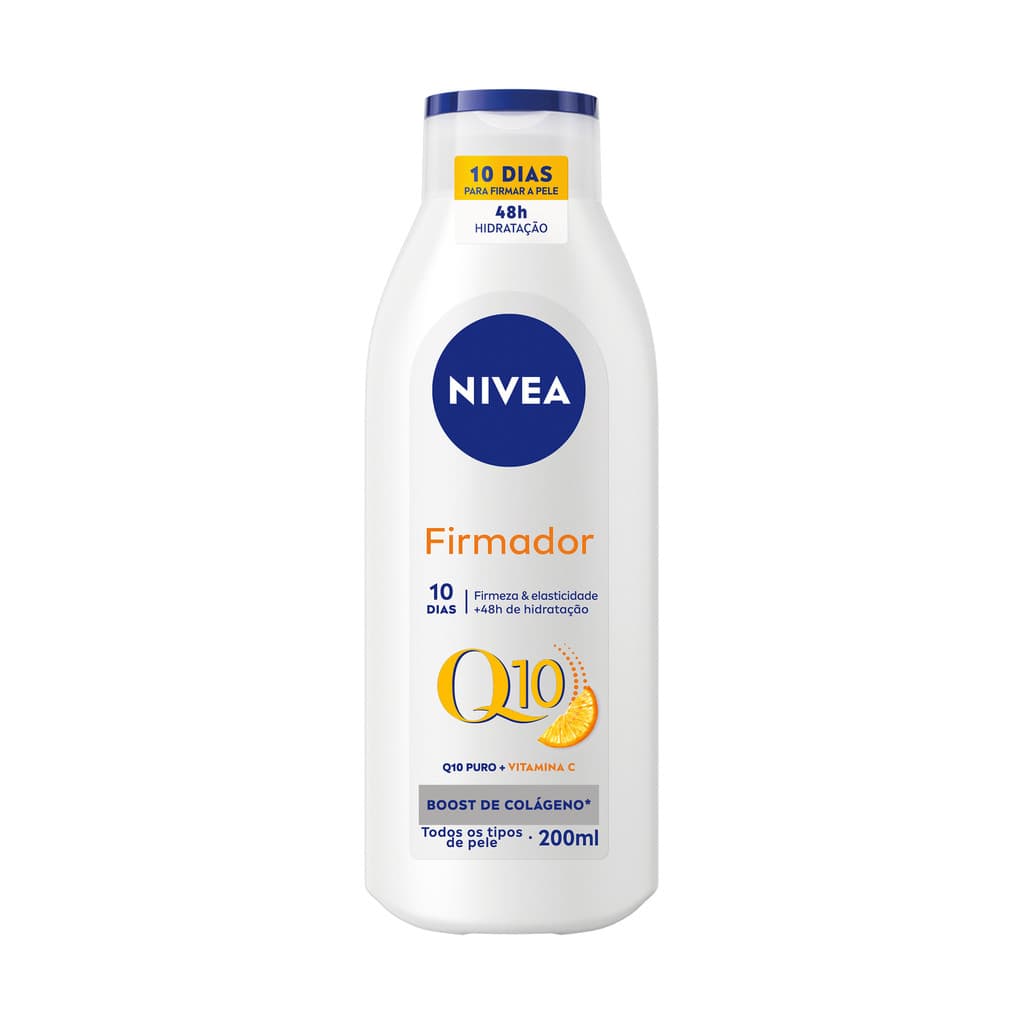 NIVEA Loção Hidratante Firmador Q10 + Vitamina C Pele Seca 200ml