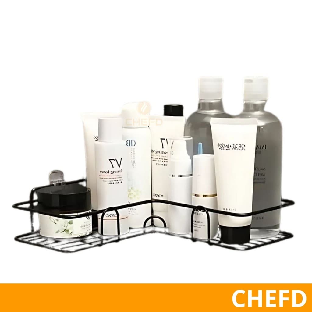 Prateleira Suporte para Shampoo - Organizador de Banheiro para Parede, Canto de Box em Metal