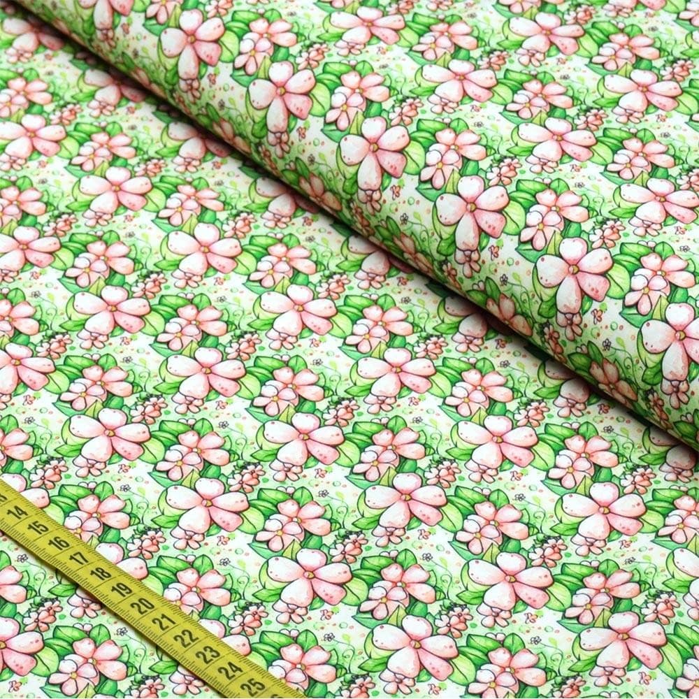 Tecido Estampado Para Patchwork - Tartar : Flores (0,50x1,50)