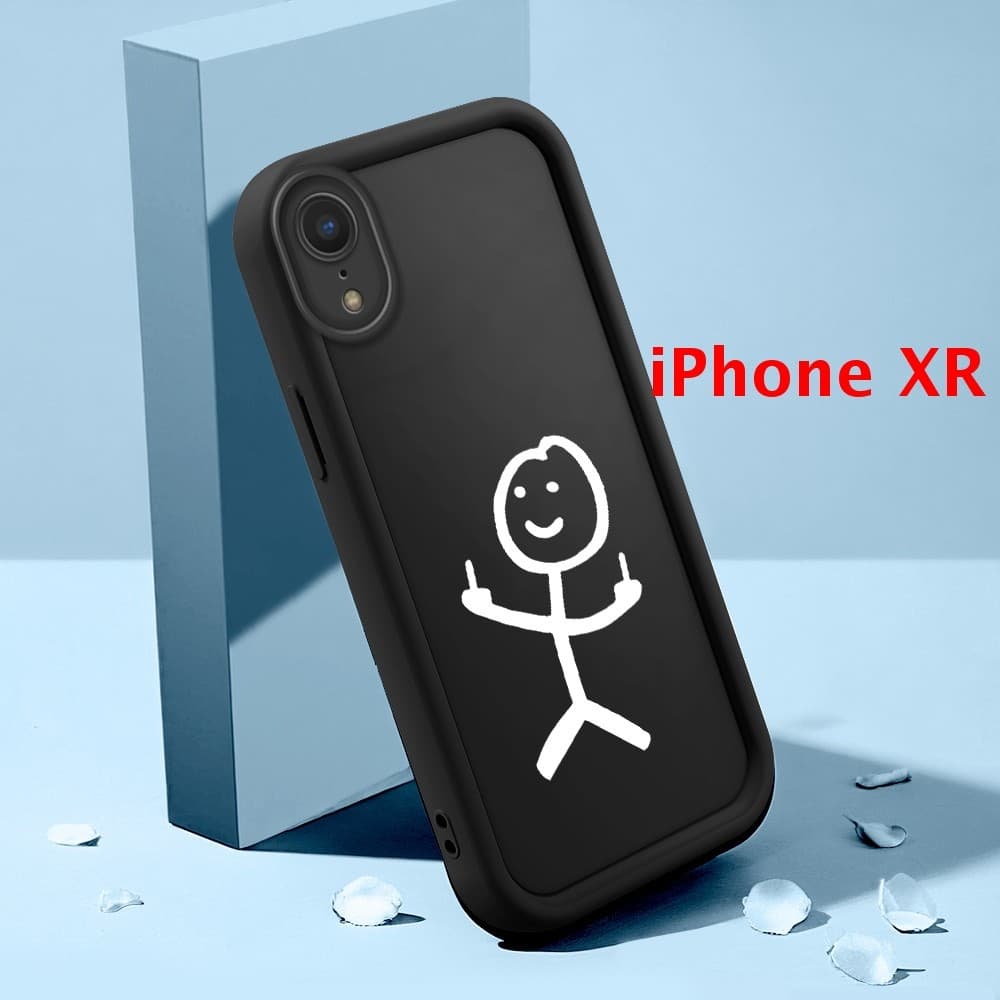 Capinha Para iPhone XR Case Normal Capa De Celular Preto Macio Silicone 5111 TYB