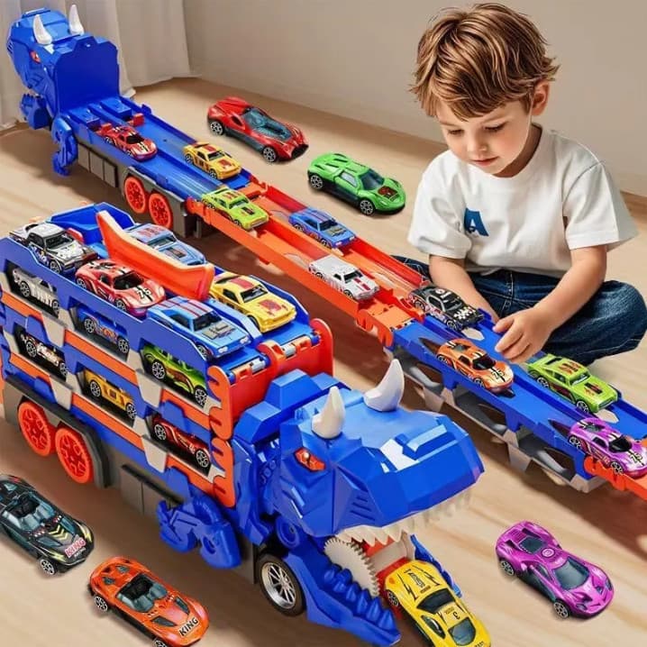 Caminhão Dinossauro que Engole Carros – Brinquedo Educativo, Interativo e Presente Perfeito para Crianças
