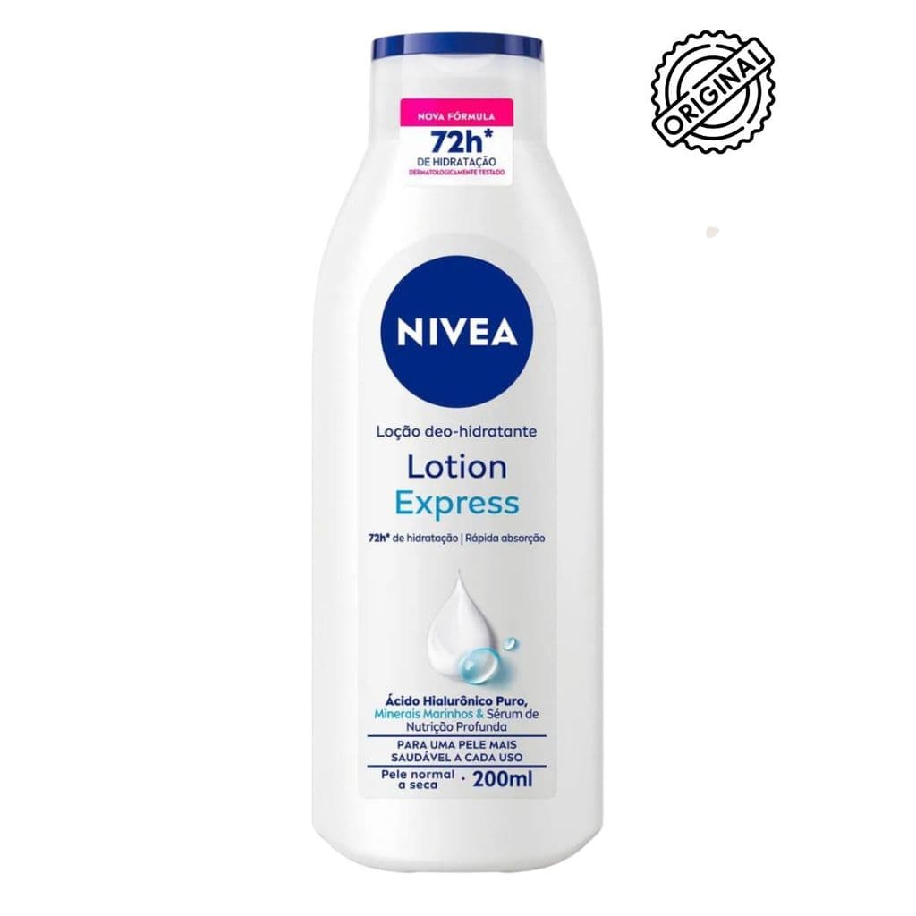 Hidratante Corporal Nivea 200ml Lotion Express 72hrs