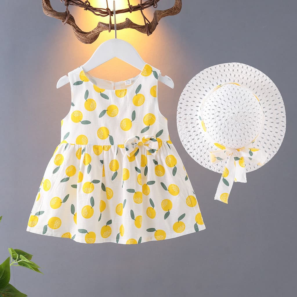 Feminino bebê verão colete vestido de praia puro algodão menina estilingue vestido bebê sem mangas vestido de princesa