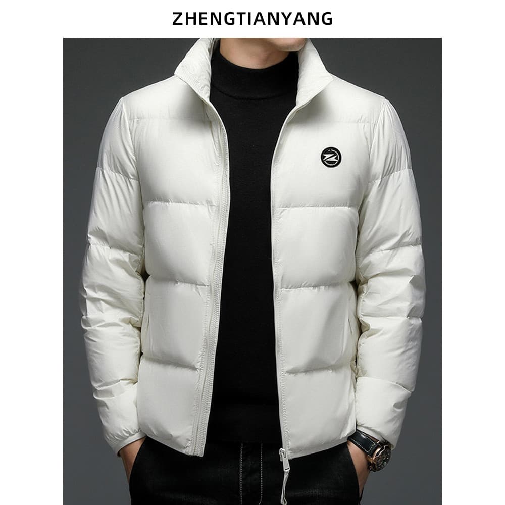 Grafeno Zero pressão leve jaqueta masculina inverno gola jaqueta masculina mais gordura plus Size na moda pão jaqueta