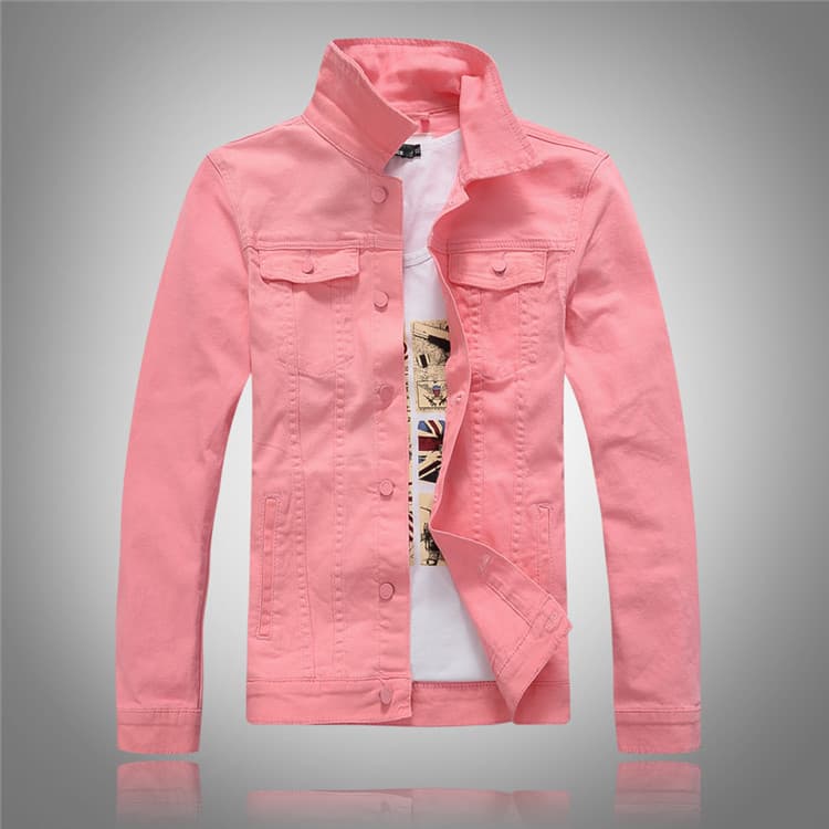 A8 primavera outono novo estilo coreano denim jaqueta masculina fino-ajuste de manga comprida denim jaqueta masculina ro
