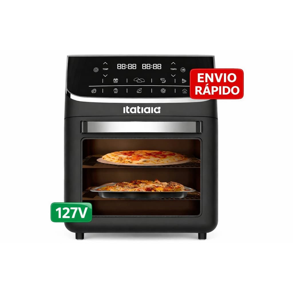 Fritadeira Air Fryer Forno 12L 127V Itatiaia Digital Grande Sem Óleo 2000W