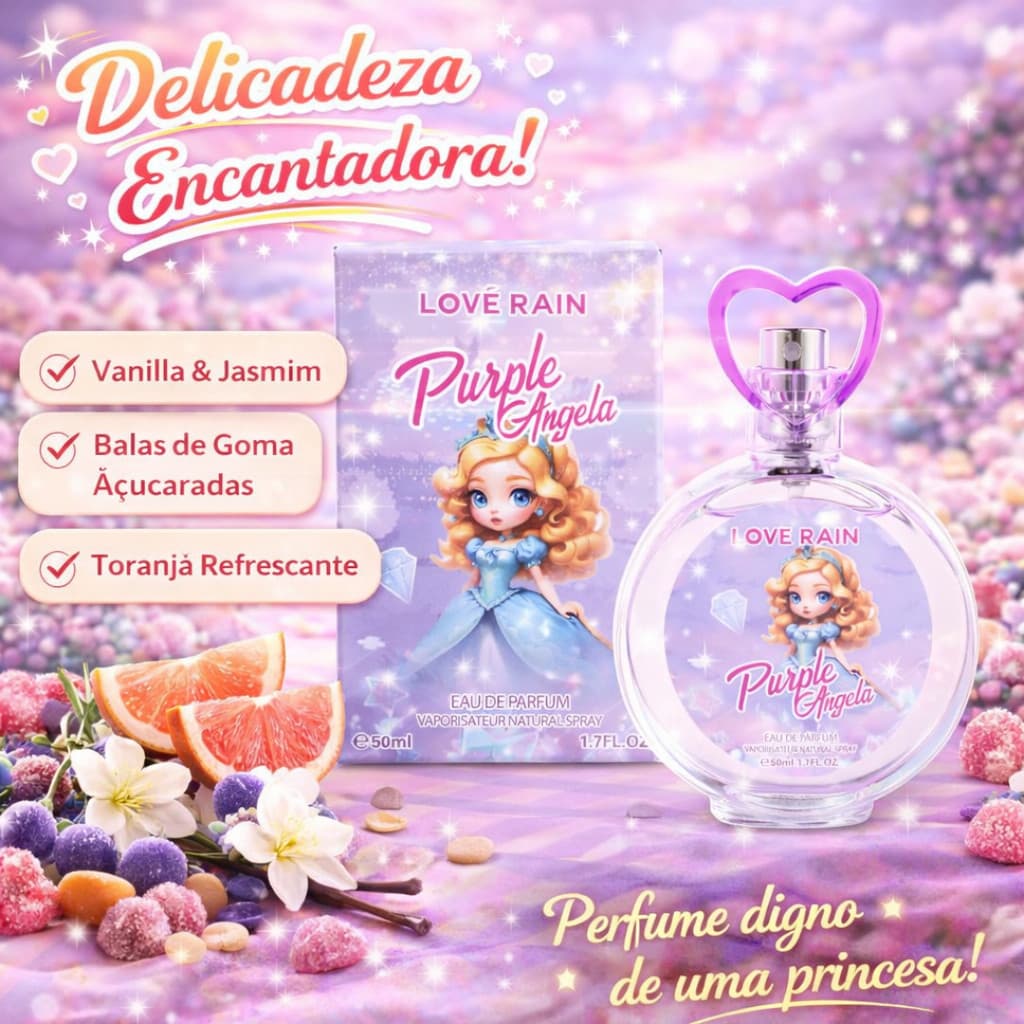 Perfume Importado Fragrância Feminina Bom E Longa Duração Alta Fixação Marcante Intenso Que Fixa Lové Rain Cosméticos