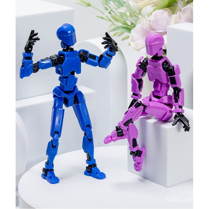 Figura Articulada 3D 14 cm |     3 modelos com armas, asas e ímãs |     Brinquedos de Bonecas para Montar (DIY)