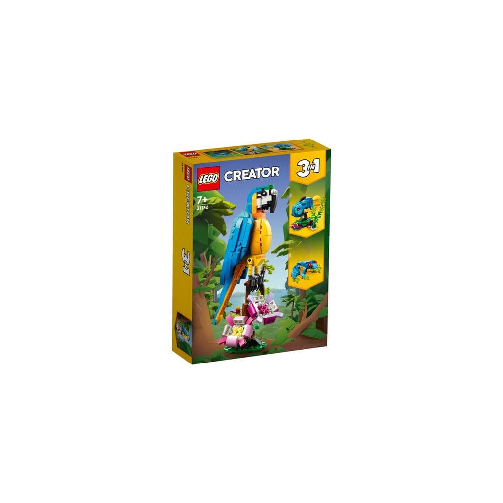 Blocos de Montar  - Creator 3 em 1 - Papagaio Exotico - 31136 LEGO DO BRASIL