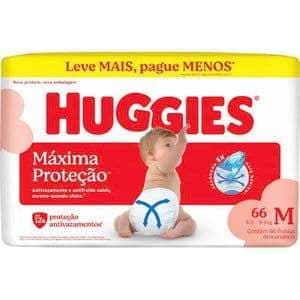 Fralda Descartável Huggies Máxima Proteção M 66 un