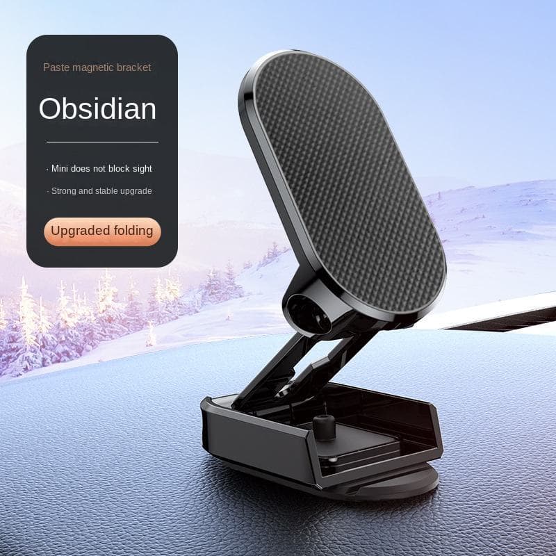 Criativo suporte do telefone do carro preguiçoso magnético dobrável titular carro multifuncional ímã ventosa tipo adesiv