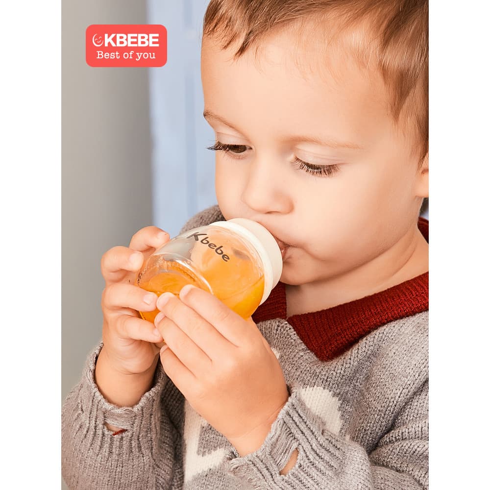 Ckbebe garrafa de bebê recém-nascido resistente a choques suco de bebê garrafa de bebê grande calibre resistente a choqu