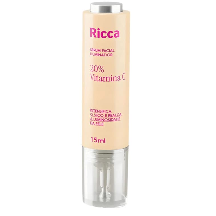 Ricca Sérum Facial Iluminador 20% Vitamina C 15mL Ref 3840