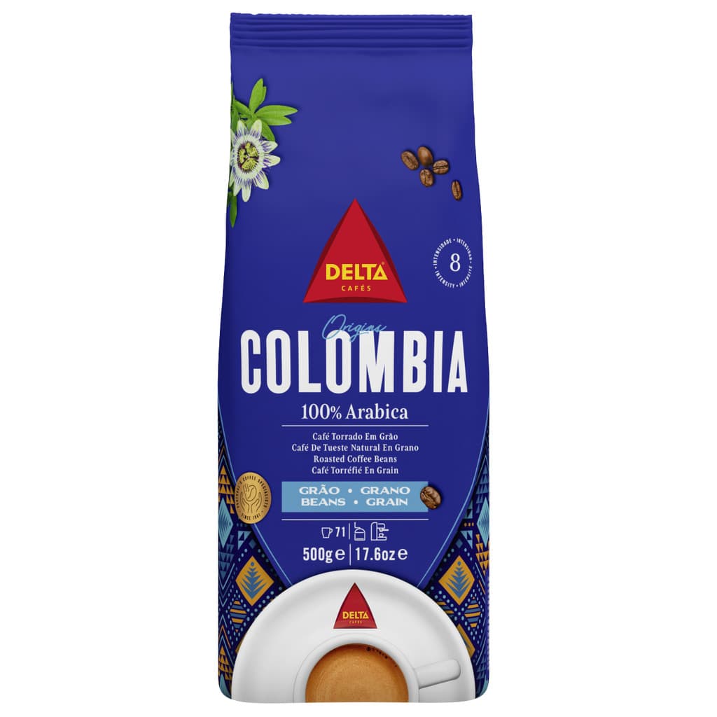 Café Gourmet Delta Q em Grão Arábica Torrado Pacote 500g