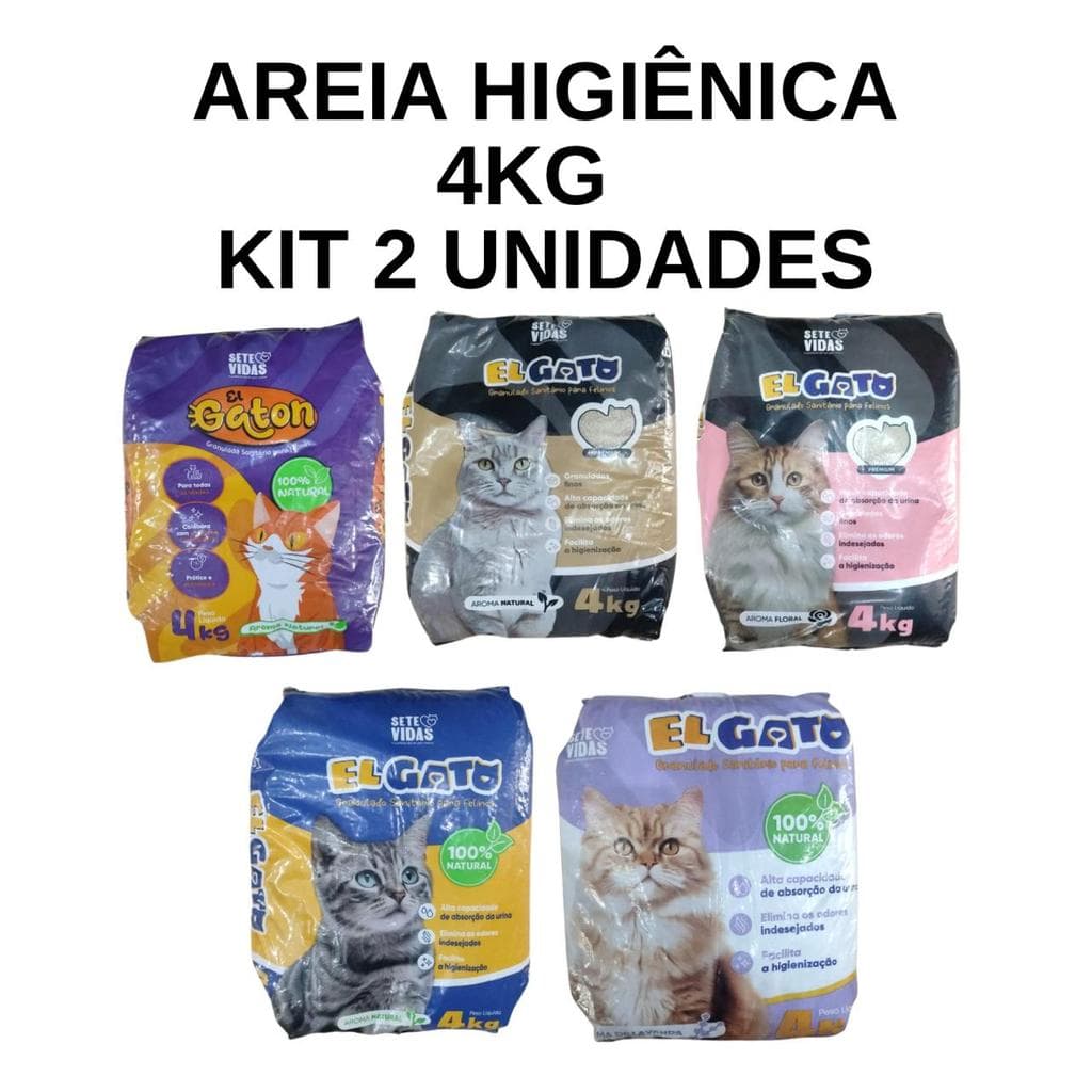 Areia Sanitária Forma Torrões Alta Absorção Granulado Perfumado Anti Odores