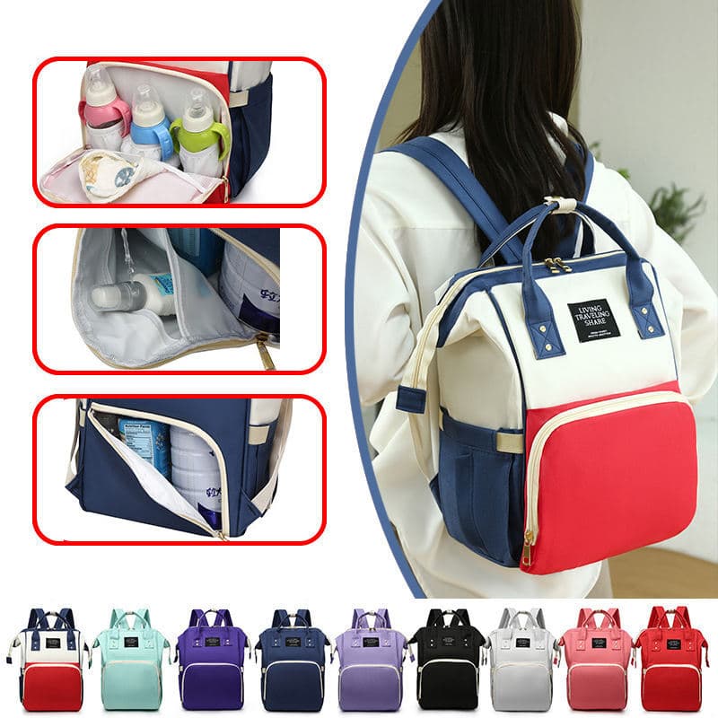 Mochila Maternidade Bebê Impermeável Multifuncional Porta Mamadeira Térmico Grande Capacidade