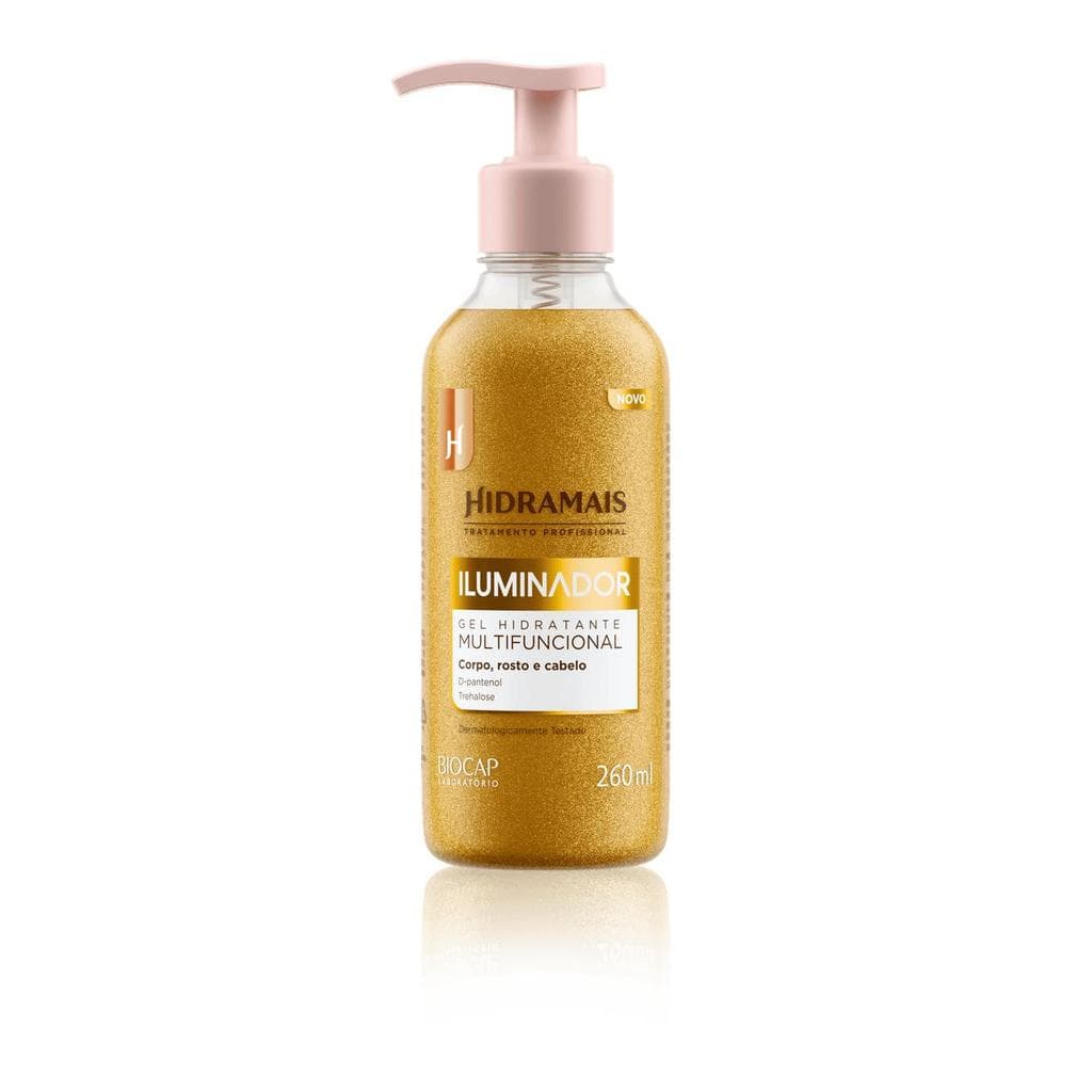 Gel Hidratante Iluminador Corporal Multifuncional Corpo Rosto Cabelo Hidramais 260ml