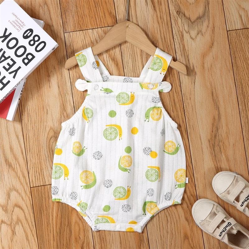 Bebê bebê estilingue roupas de uma peça puro algodão verão estilo fino bebê menina estilingue roupas de uma peça princes