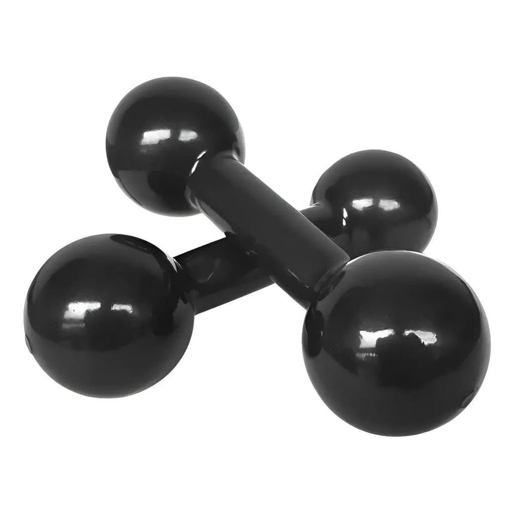 Par Halter Ferro Emborrachado Dumbell 4kg Academia Treino