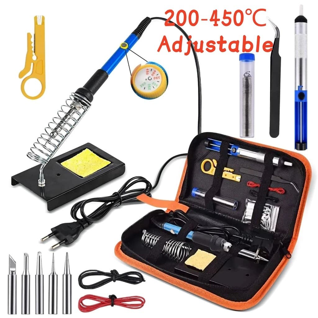 Kit Completo De Solda Eletrônica Profissional Com Ferramenta 60W 220V