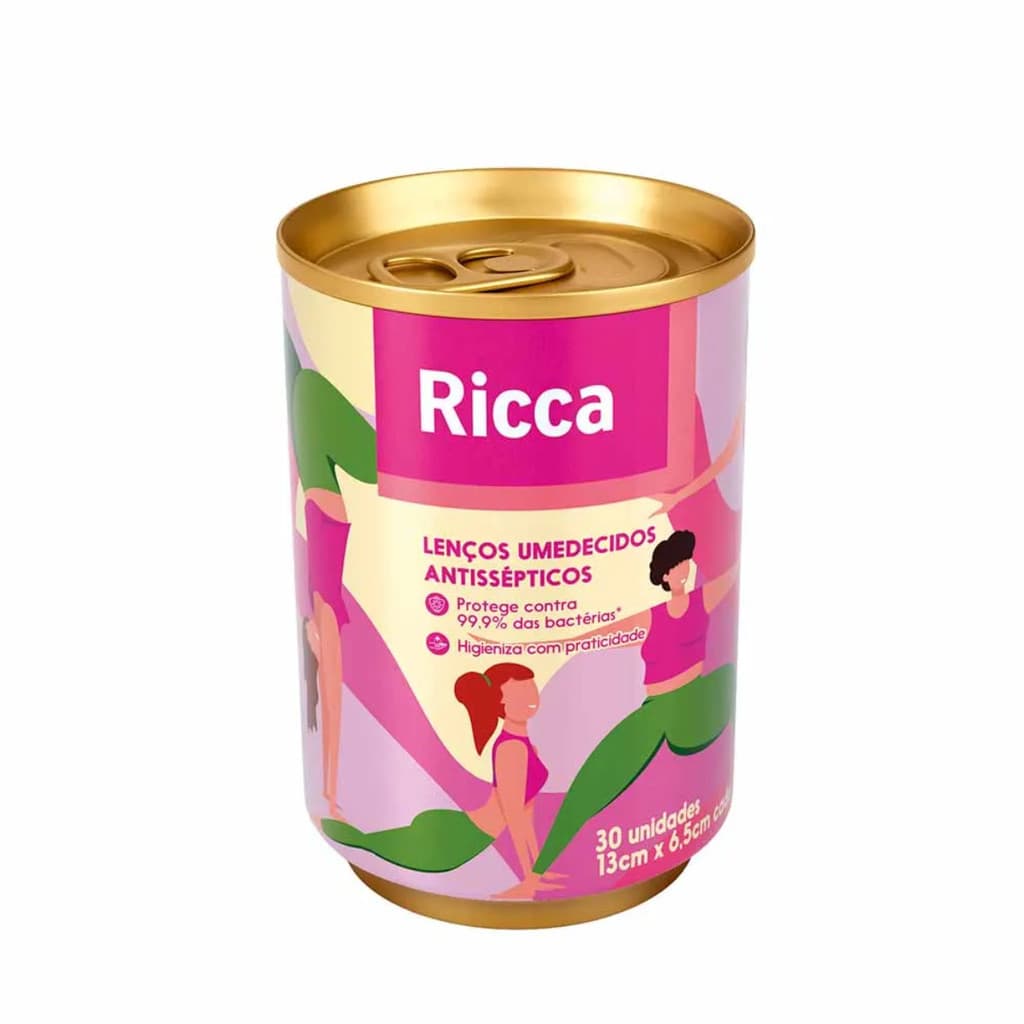 Ricca Lenço Umidecido Antisséptico 30uni.