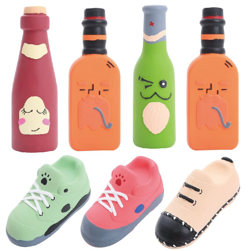 Cão látex brinquedo sapatos brinquedo pequeno médio tamanho filhote de cachorro Teddy voz interativo filhote de cachorro