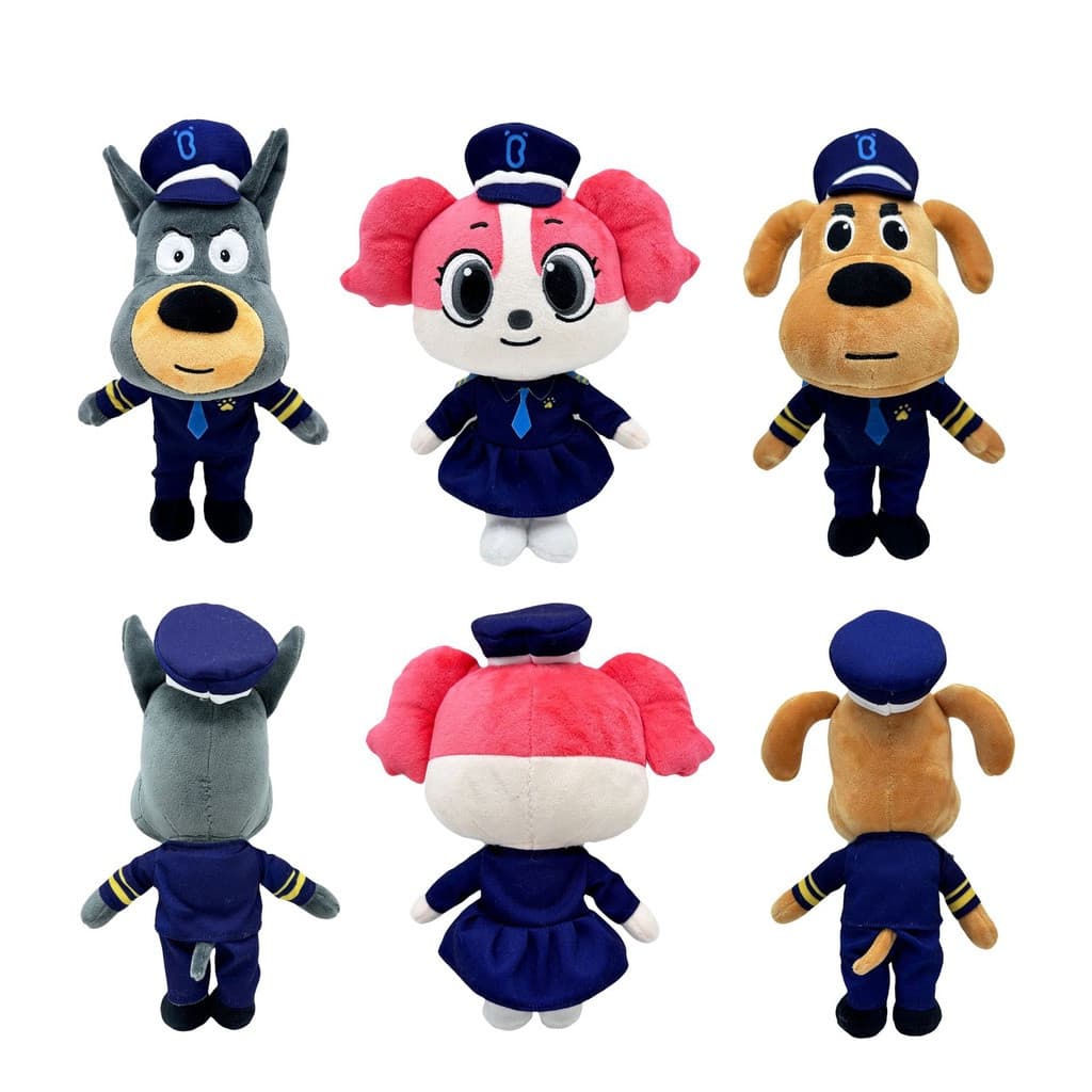 Boneco Pelúcia Sheriff Labrador 30cm - Brinquedo Infantil Educativo, Boneco Fofinho Presente Aniversário Estoque Pronto