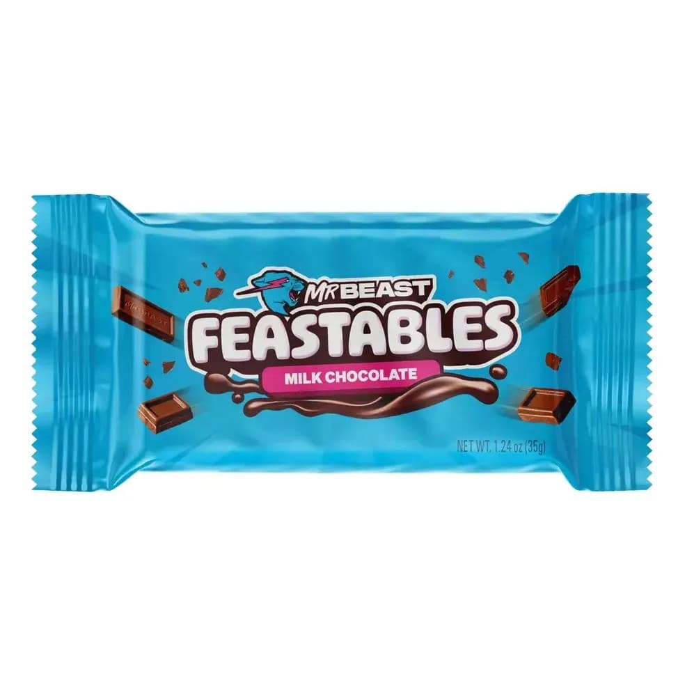 Feastables Chocolate Ao Leite Importado Mr. Beast 35g