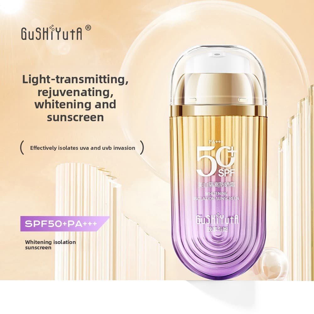  Protetor solar clareador FPS50++ Protetor solar Facial de verão Loção protetora solar Anti-ultravioleta refrescante
