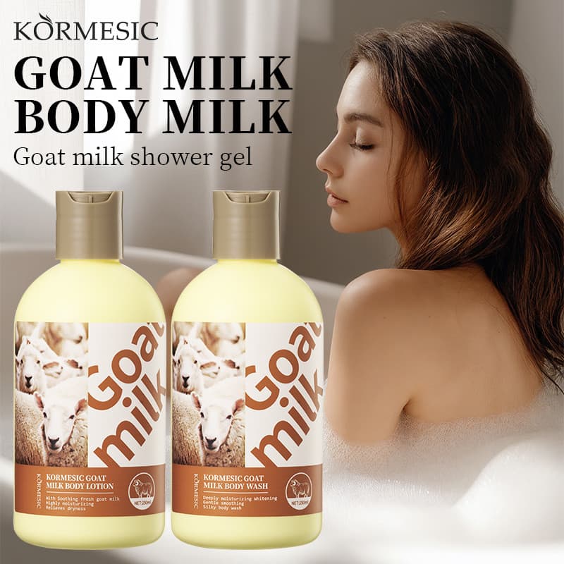 KORMESIC Todo Inglês Leite de Cabra Hidratante loção corporal creme corporal creme corporal transfronteiriço atacado