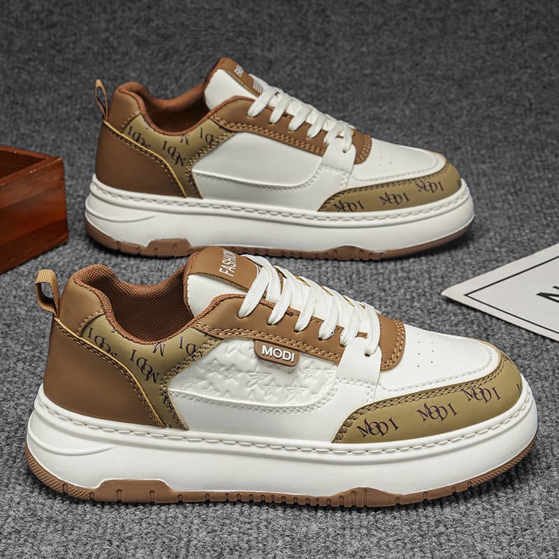 Calçados esportivos masculinos confortáveis, resistentes ao desgaste, sola grossa, sapatos casuais masculinos Graffiti S
