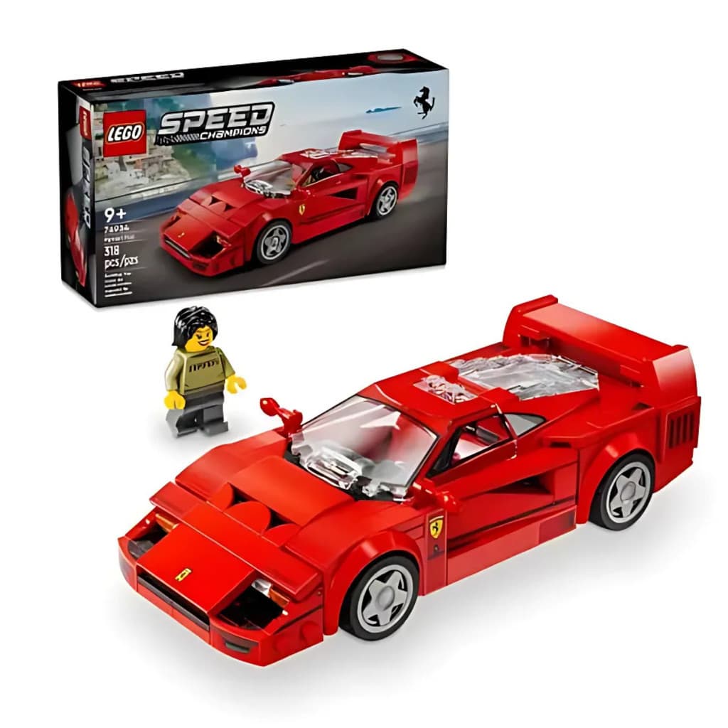 Blocos de Montar Speed Champions Ferrari Super Car F40 318 Peças 76935 - Lego