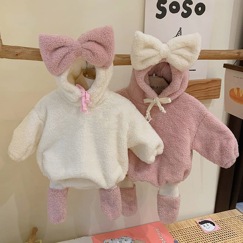Outono inverno roupas de bebê macacão bonito princesa roupas bebê macacão bebê menina velo quente macacão recém-nascido